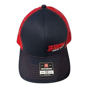 Ian Boettcher Racing Parts Richardson 112 Hat Snapback Cap Mens Blue/Red NEW